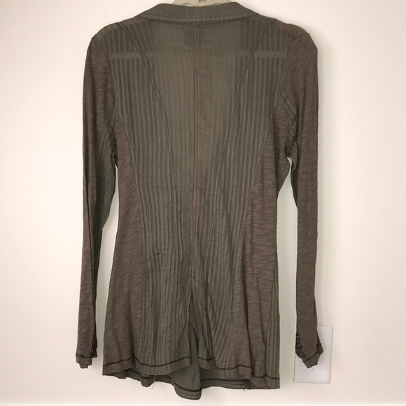 Free people army green and olive green cardigan - Picture 11 of 14